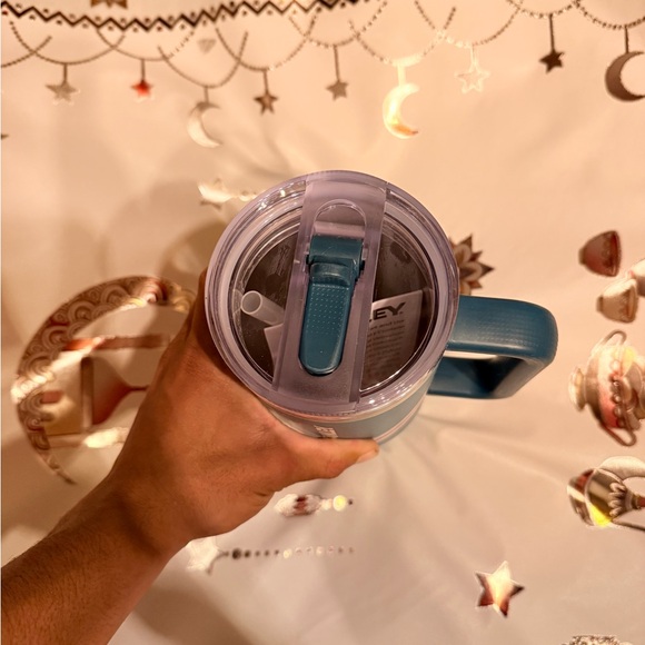 Stanley 40oz FlipStraw Blue Tumbler with Handle - Picture 2 of 2